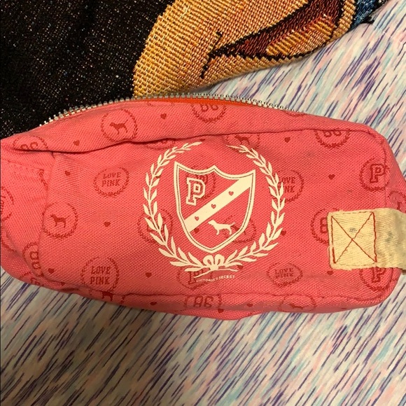 Victoria’s Secret pink cosmetic pouch